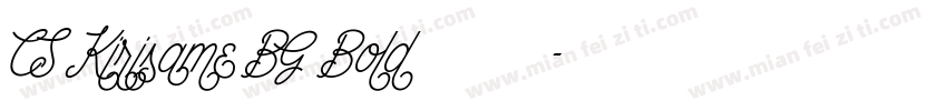 CS Kirisame BG Bold免费下载字体转换